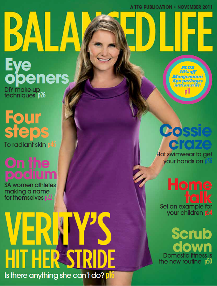 Verity on cover of Balanced Life